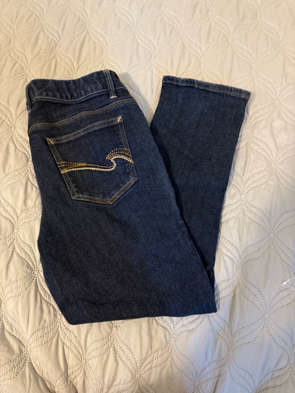 Tommy Hilfiger Spirit Crop Jeans Size 6 Dark Wash Bootcut